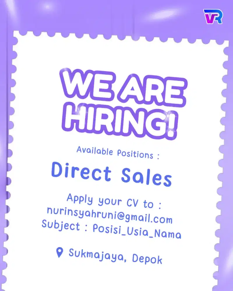 Lowongan Pekerjaan sebagai Direct Sales