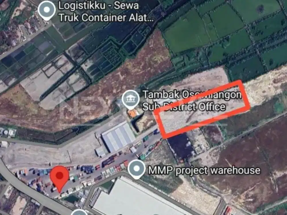 Disewakan lahan paving untuk depo kontainer di osowilangun surabaya