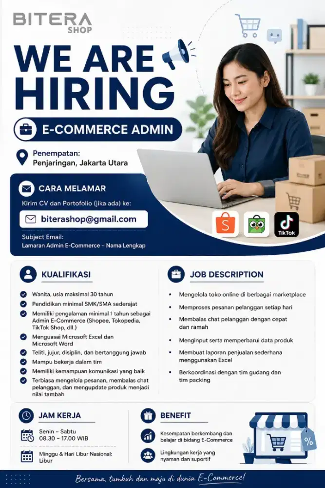 LOKER ADMIN OLSHOP