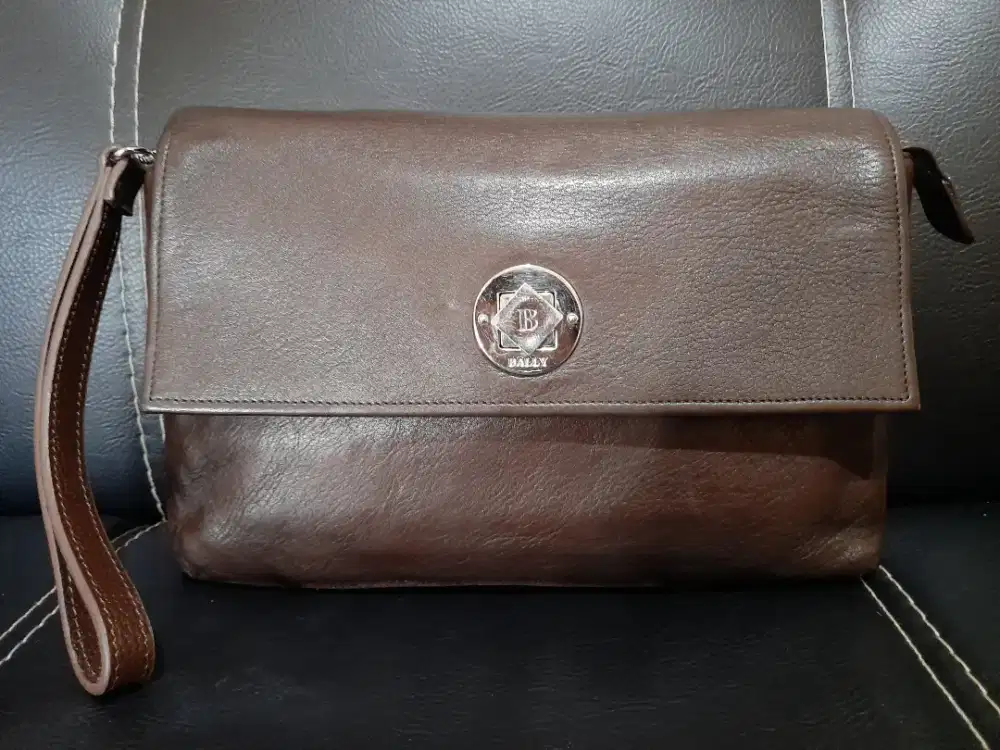 Handbag / Clutch BALLY ITALY ORIGINAL KULIT ASLI