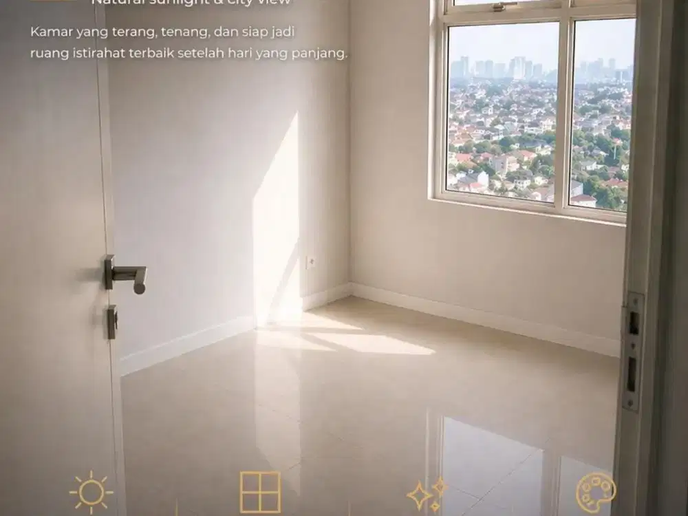 Nego Sampai Jadi! Apartemen Madison Park 1 Bedroom Semi Furnished Selangkah ke Central Park