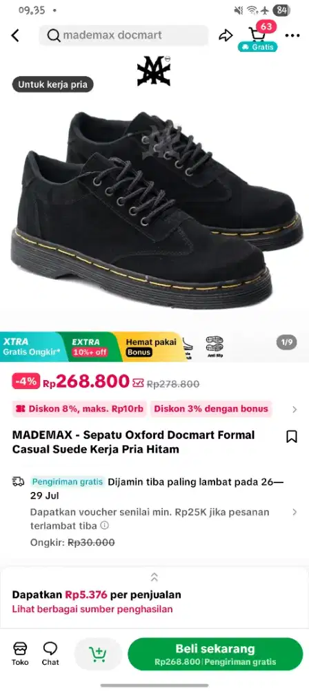 Sepatu docmart  j