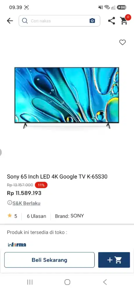 SONY GOOGLE TV 65INCH PROMO