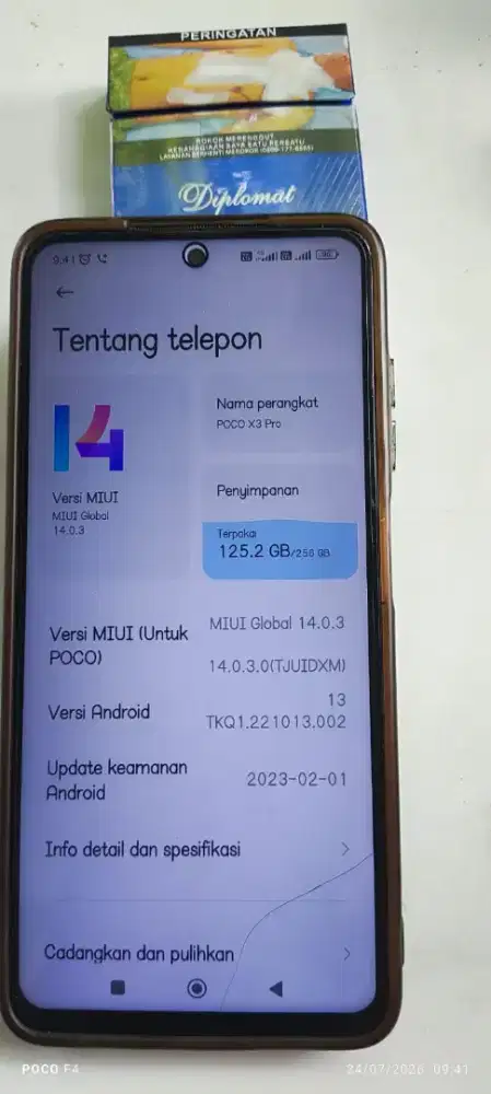 JUAL POCO X3 PRO RAM.8+3 / 256 GB
