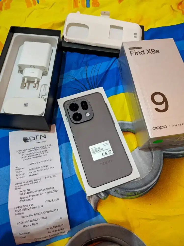 Oppo Find X9S 5G 12GB / 512GB Fullset Original