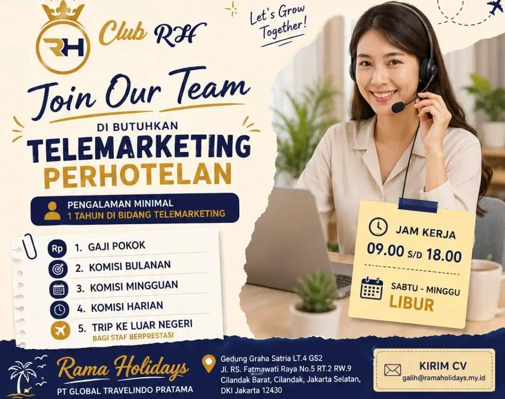 Dibutuhkan Telemarketing Perhotelan