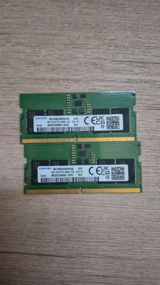 RAM Laptop SODIMM DDR5 8GB 4800 MHz Samsung original (Sepasang/Satuan)