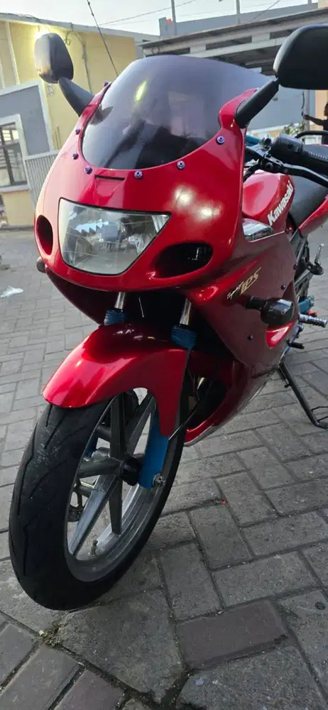 Ninja RR Old Merah Candy | Mesin Kering | Body Mulus | Modif Elegan |