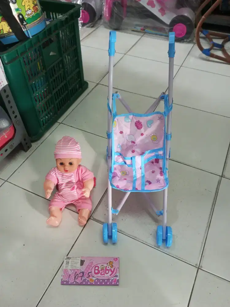 Mainan anak stroller bayi set