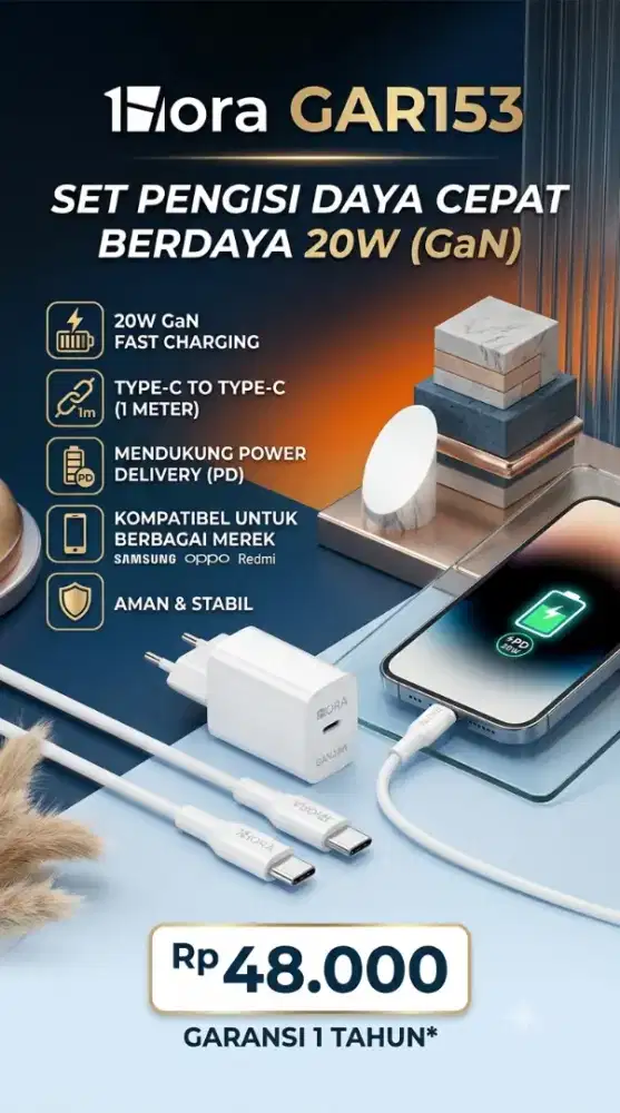 1 HORA GAR153 SET CHARGER C TO C 20W