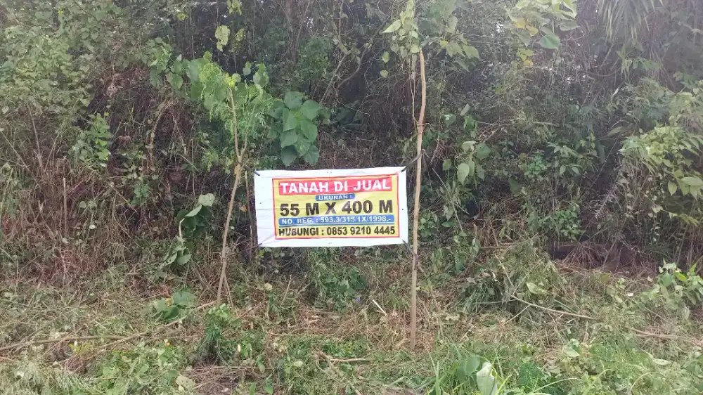 Dijual tanah 55x 400