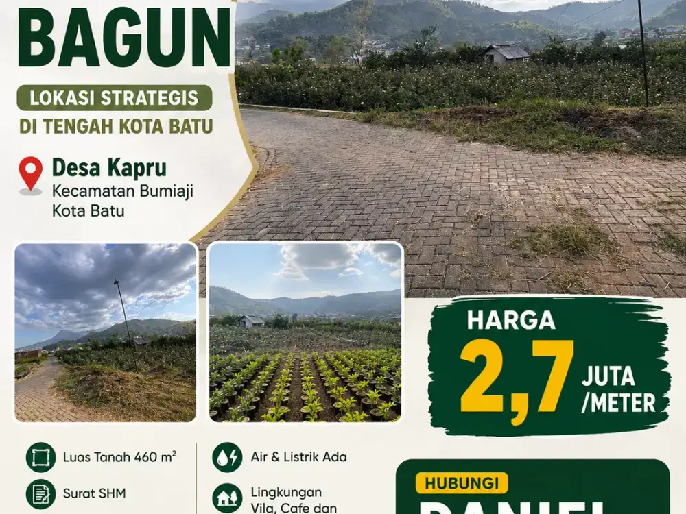 dijual tanah di kota batu