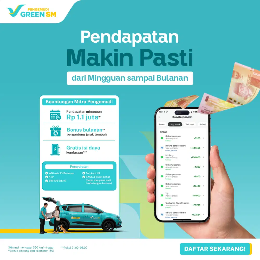 LOWONGAN DRIVER GREENSM