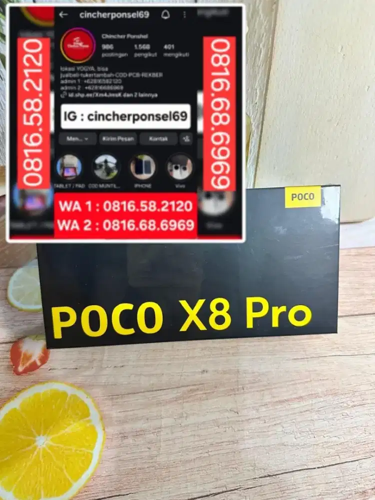 Jual hp baru poco X8 pro 12/512 new segel resmi 10000%