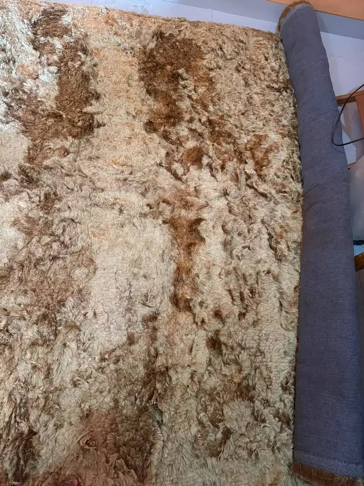 permadani jumbo besar modern tinggi bulu tebal halus alas lantai