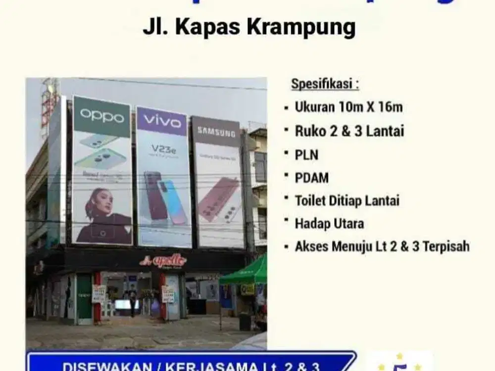 Disewakan Ruko Kapas Krampung Sangat Cocok Untuk Usaha