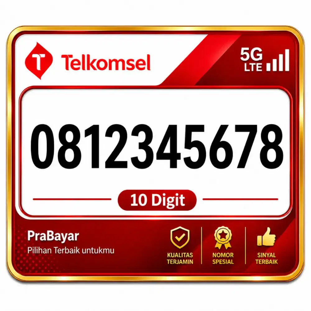 Nomor Cantik 10 Digit Telkomsel
