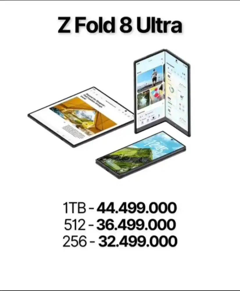 PreOrder Samsung Galaxy Z Fold 8 ultra Cashback to 9jt'an