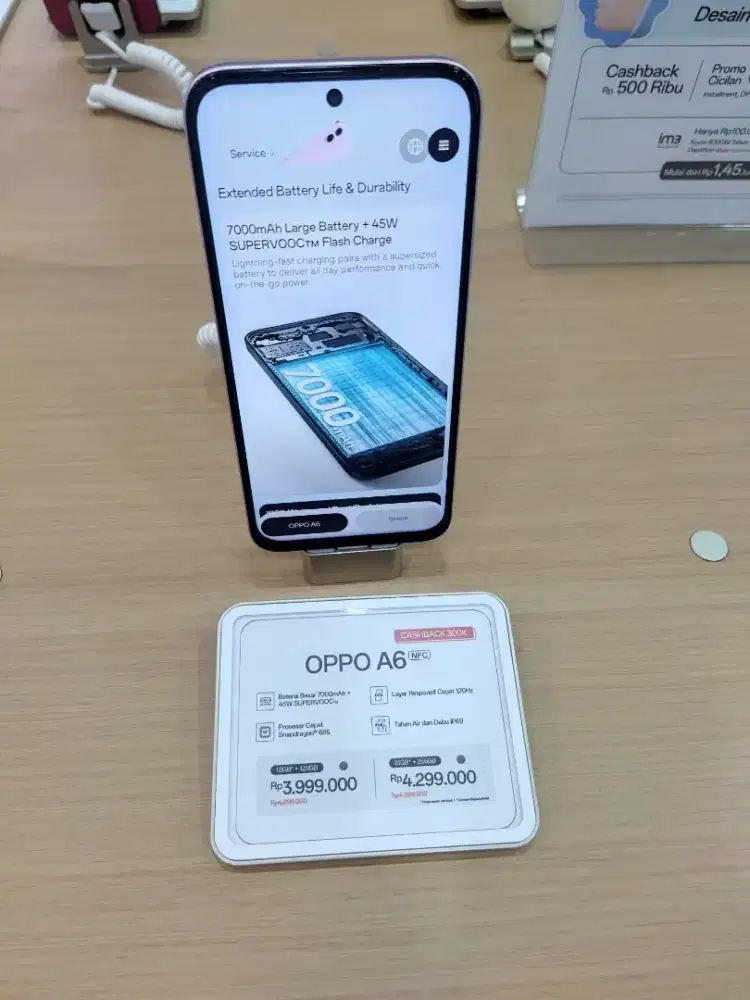 Oppo A6 6/256 Baru, Resmi & Garansi
