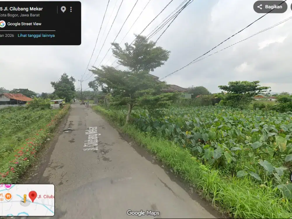Tanah Nempel Jalan Raya Dekat Kampus IPB