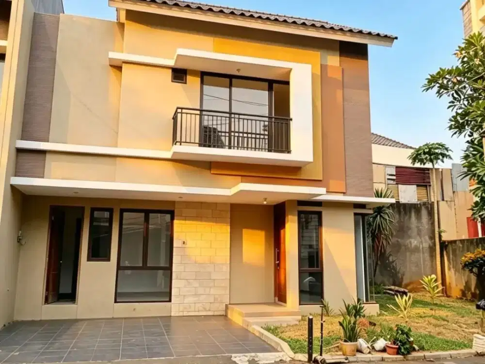 361D Rumah Hoek 184 m2 Cluster Ceger Cipayung Jakarta Timur