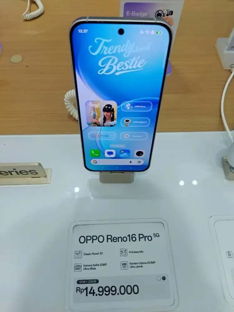 Oppo Reno 16 Pro 12/256 Baru, Resmi & Garansi