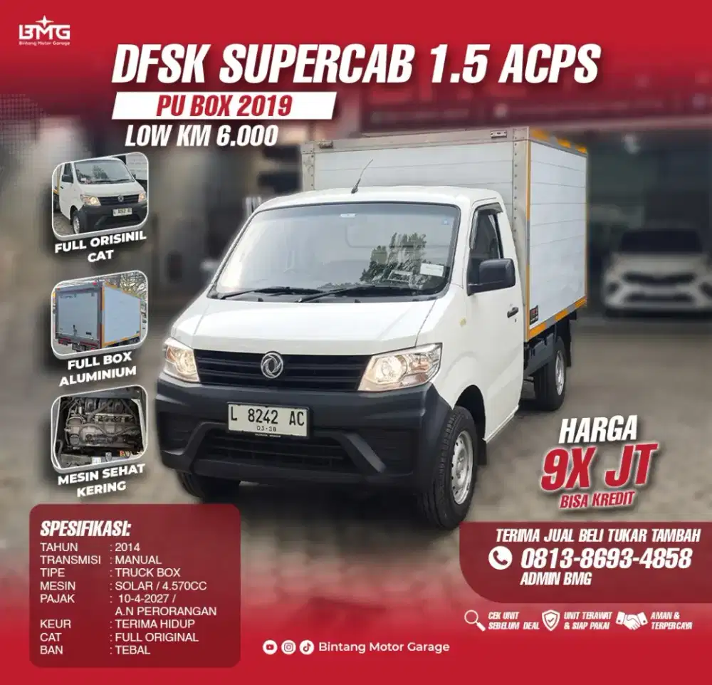 DFSK Supercab 1.5 ACPS PU BOX 2019