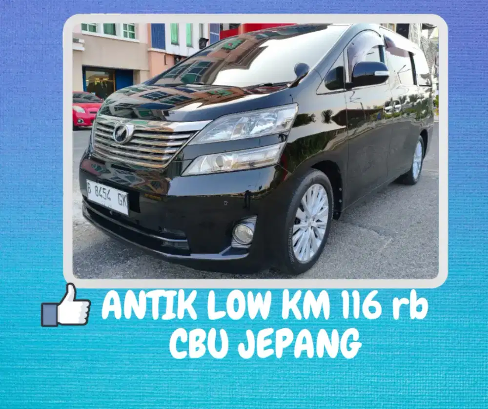 VELLFIRE V AT 2010 CBU JEPANG Toyota Velfire 2.4 V Matic Automatic