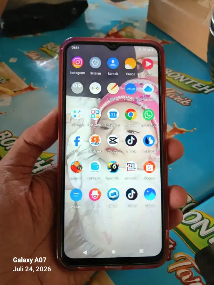 VIVO Y20S 8/256GB MINUS LCD GANTIAN RETAK SEHELAI
