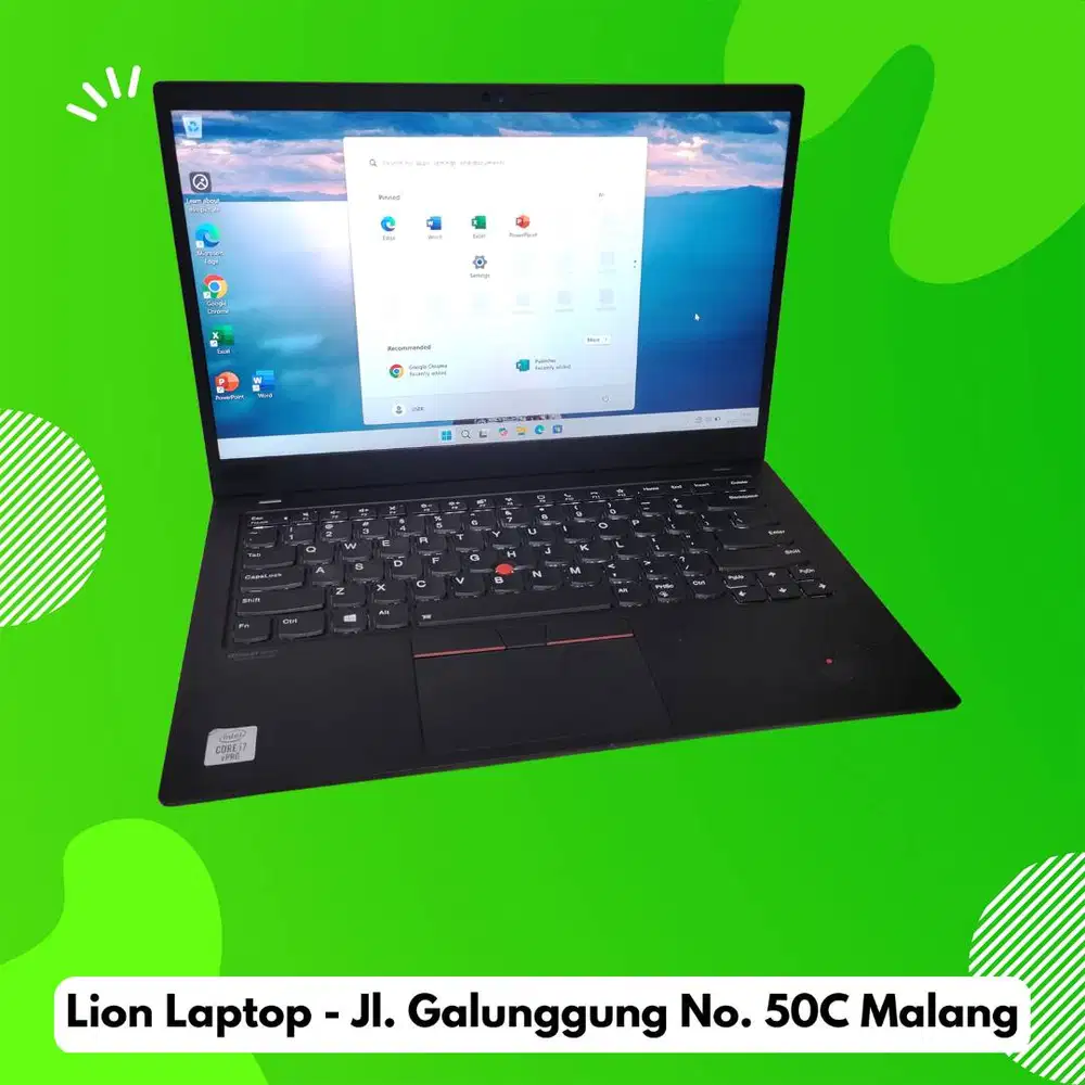 RAM 16GB Core i7 Gen 10 Slim Lenovo Thinkpad X1 Carbon [24|07]