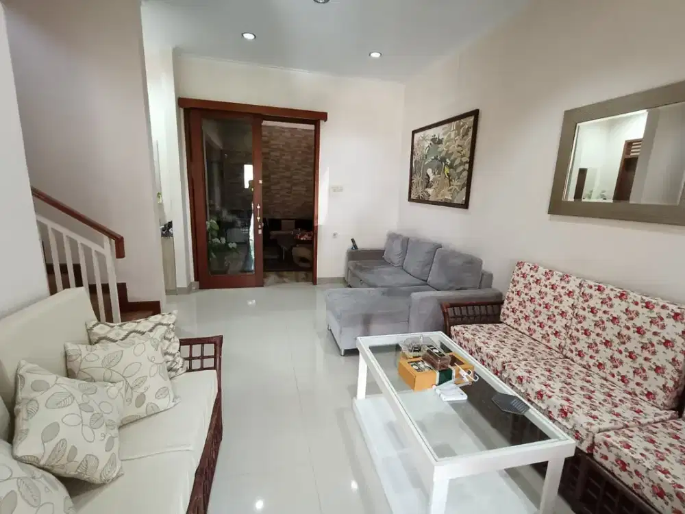 TERMURAH DIJUAL RUMAH 2 LANTAI MODERN MINIMALIS SEMI FURNISH DI PESONA BALI BANDUNG STRATEGIS