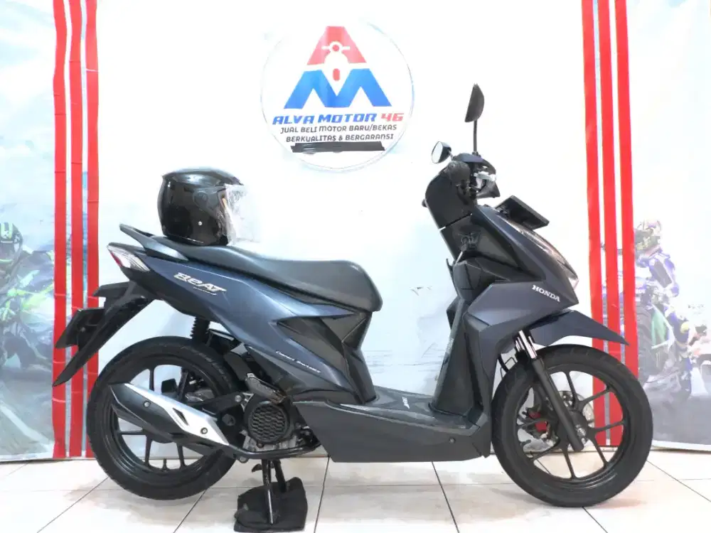HONDA BEAT DELUXE TH 2022 BLUE MATT LOW KM 99% KAYA BARU NO MINUS