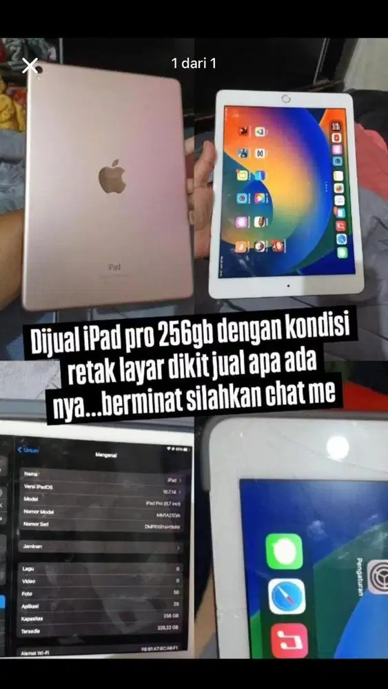 Ipad pro 2016 256gb ibox