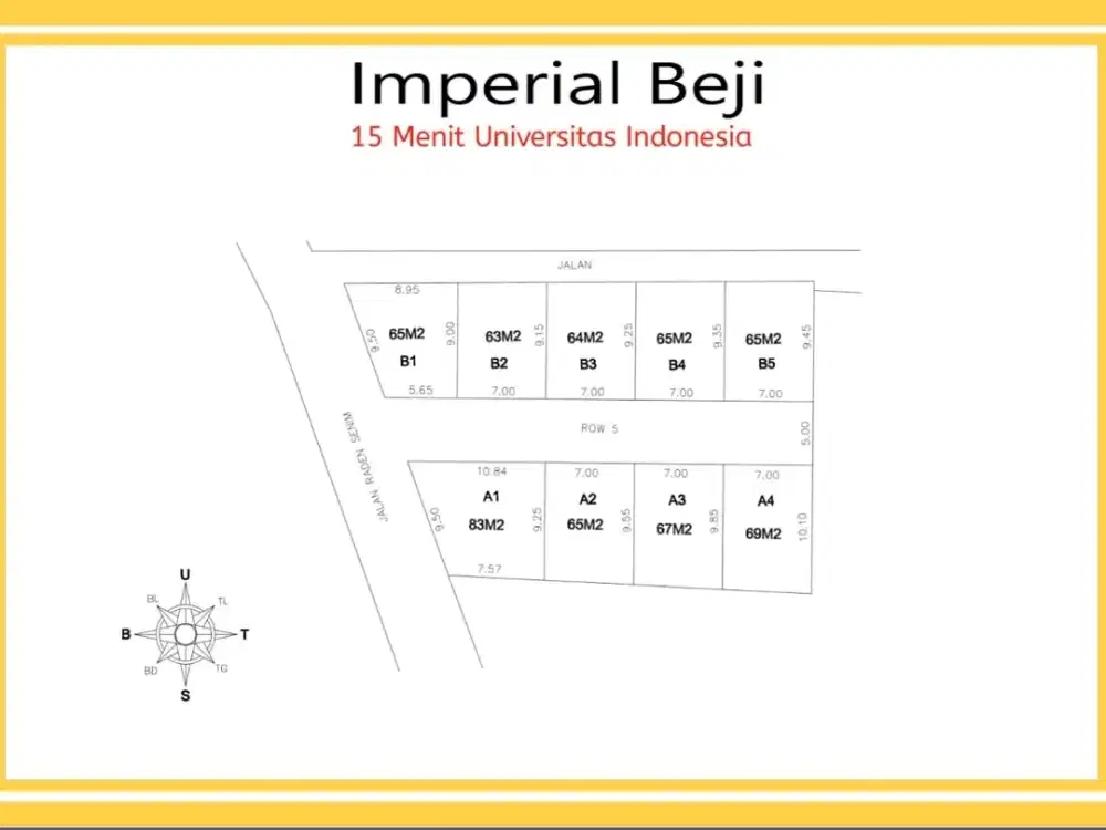 Kavling Strategis 10 menit ke Stasiun Depok Baru Free SHM
