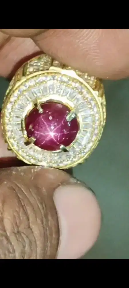 Natural ruby star no heat