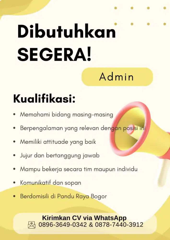 Lowongan Admin Autodetailing