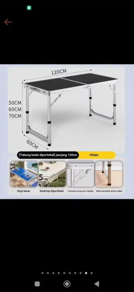 DIJUAL MEJA LIPAT