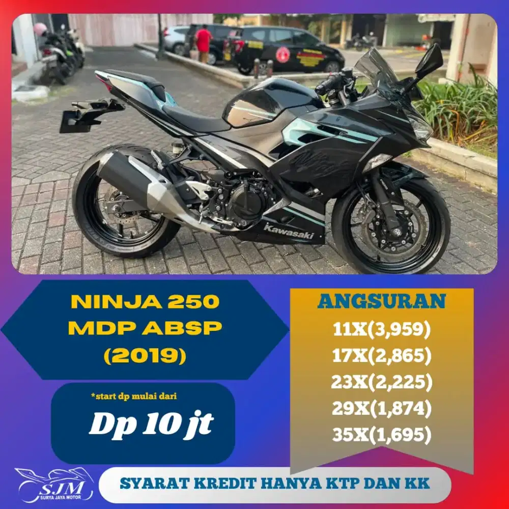 KAWASAKI NINJA 250 MDP ABS 2019 SIAP PAKAI