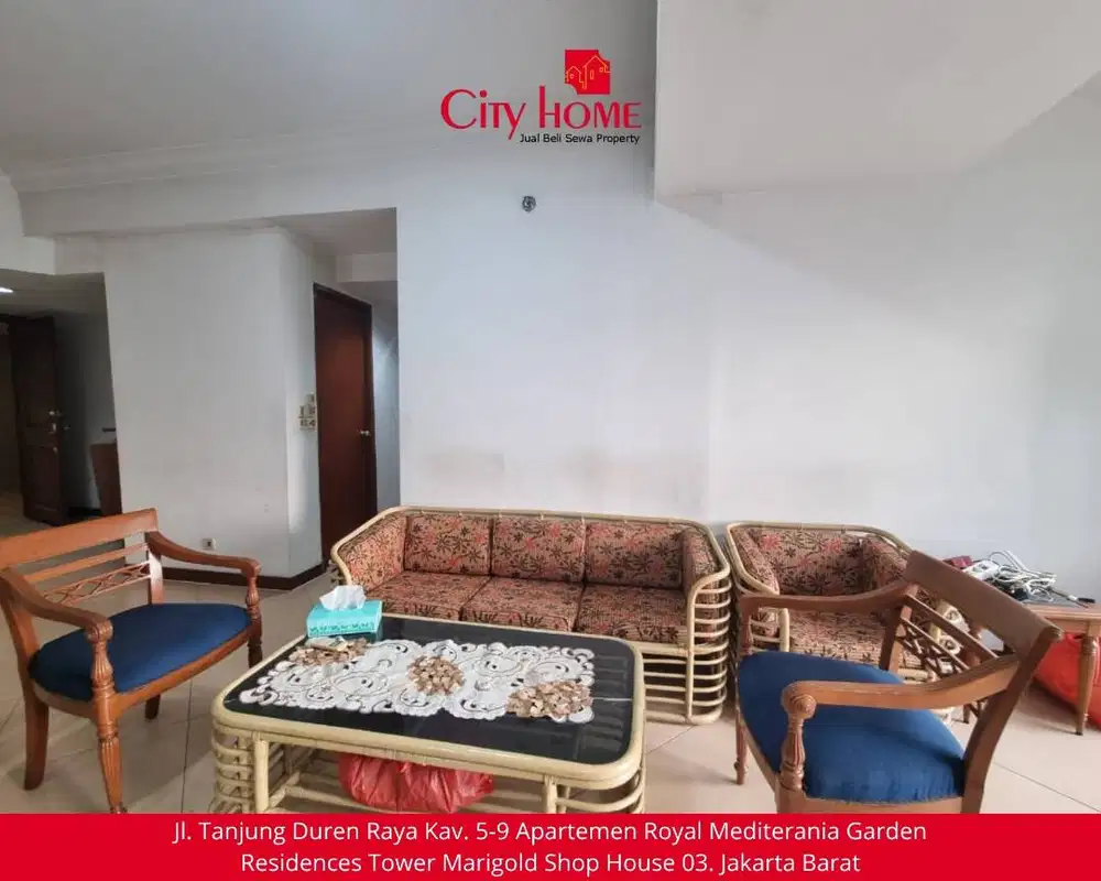 Dijual Apartemen 2+1 BR Furnished di Kondominium Taman Anggrek