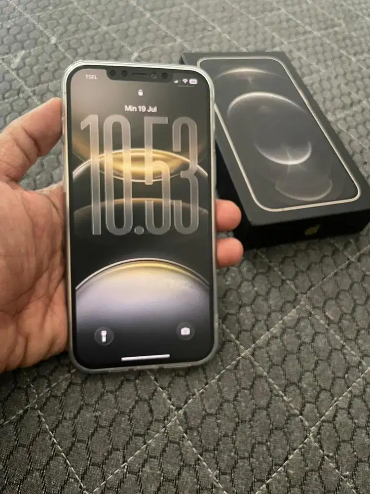iPhone 12 PROMAX 256gb Fullset Inter Gold