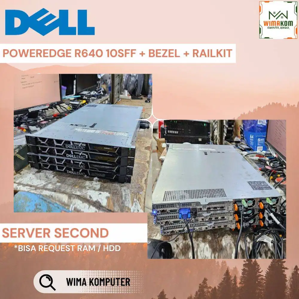 Server Dell R640 10 Sff 2x Platinum 8170 104 Core Ram 256Gb SAS 4.8Tb