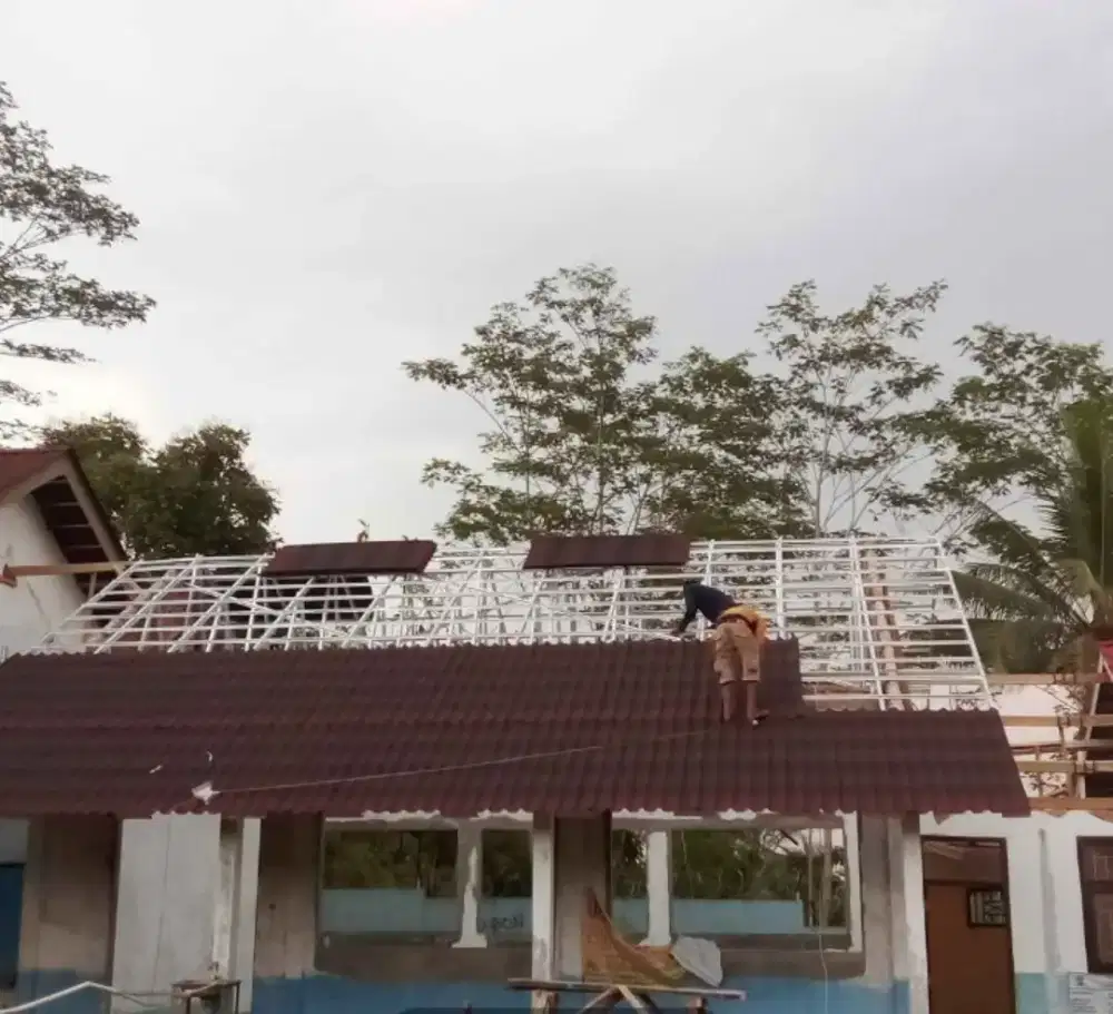BONGKAR ATAP LAMA GANTI ATAP BAJARINGAN
