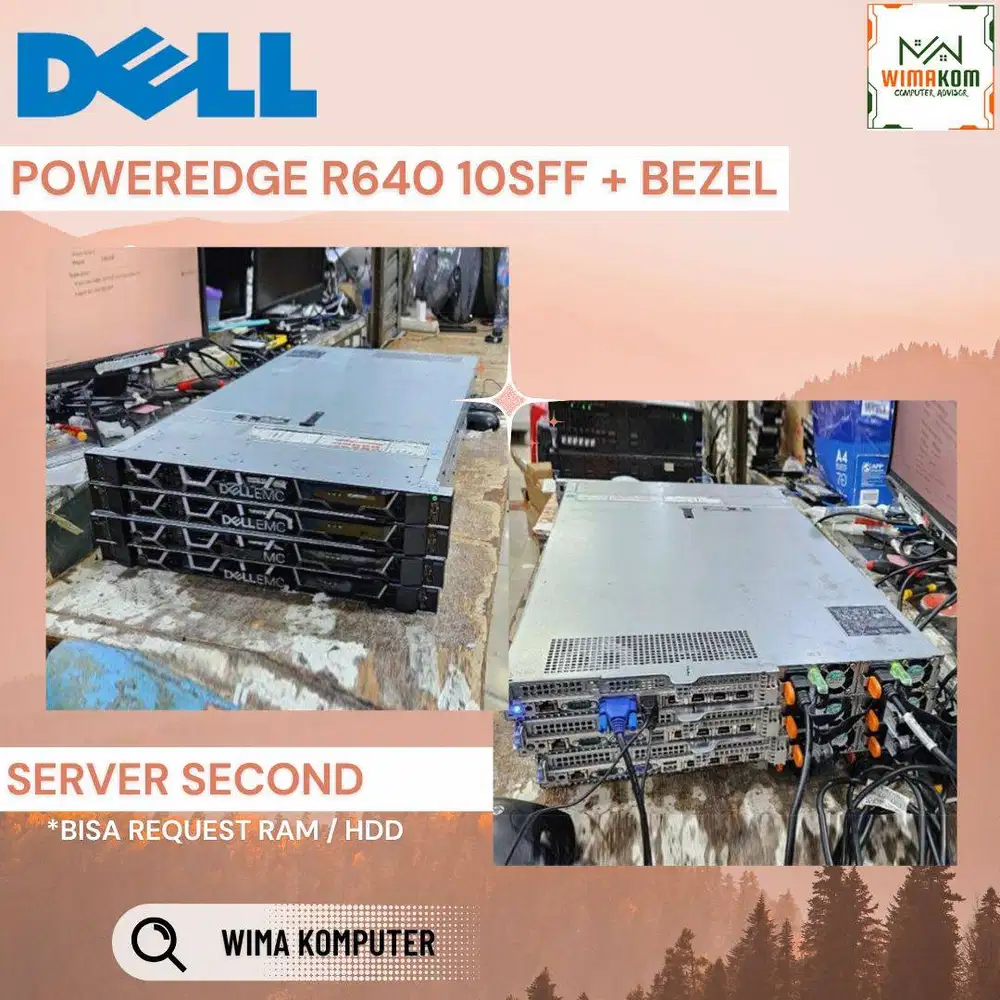 Server Dell R640 10 Sff 2x Gold 6138 80 Core Ram 32Gb SAS 2.4Tb