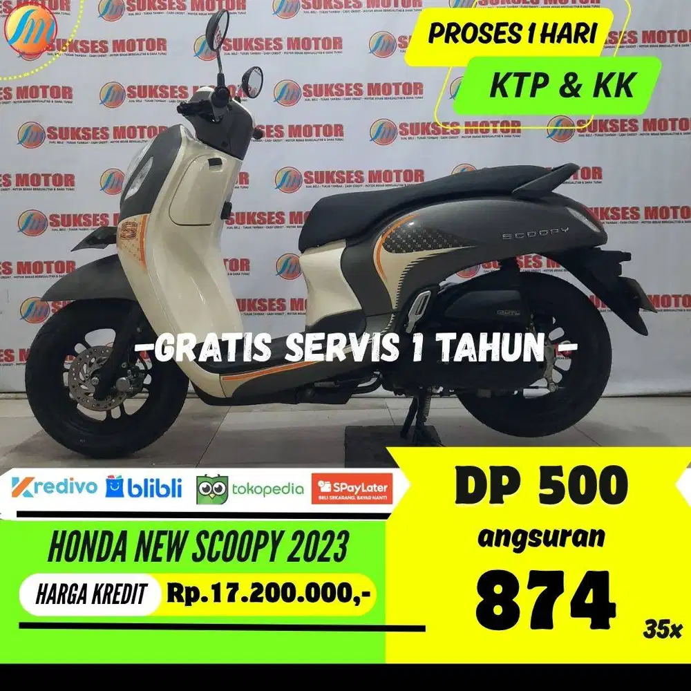 HONDA NEW SCOOPY 2023 KREDIT DP 500RIBU ANGSURAN SANGAT RINGAN