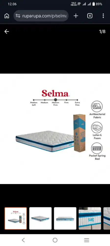PROMO!! SELMA SARE LATEX MATTRESS 160CM X 200CM