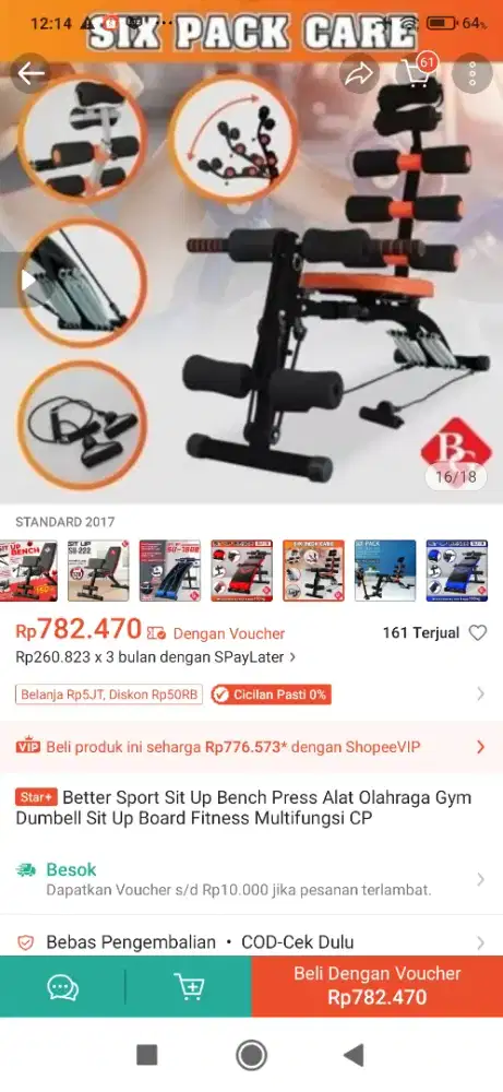 Jual alat alat olahraga fitness
