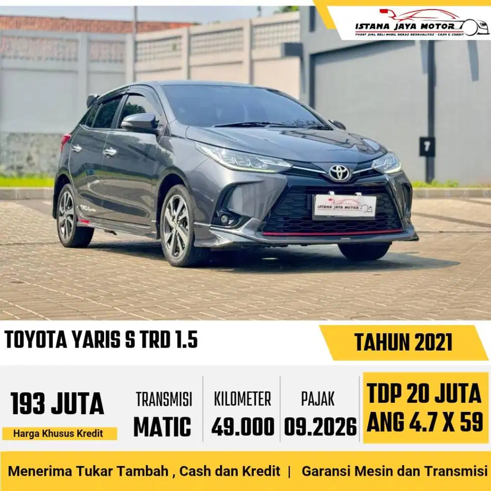 LOW KM !! Toyota Yaris TRD Sportivo 1.5 Automatic 2021