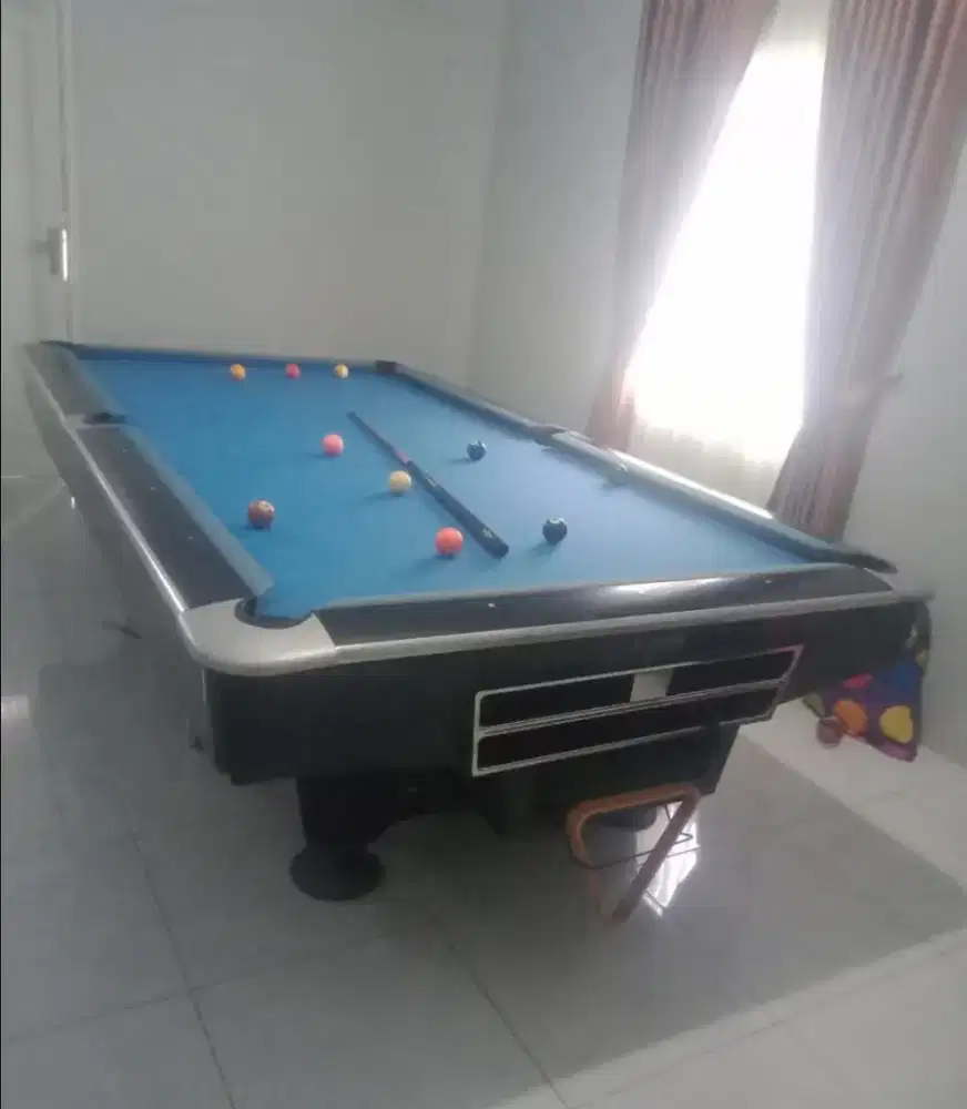 Meja Billiard 9feet  Black Widow fullset murah