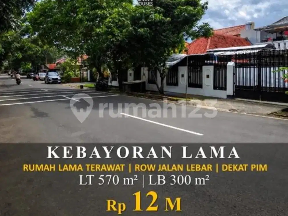 Rumah Lama Gaya Modern Siap Huni Lokasi Strategis Kebayoran Lama