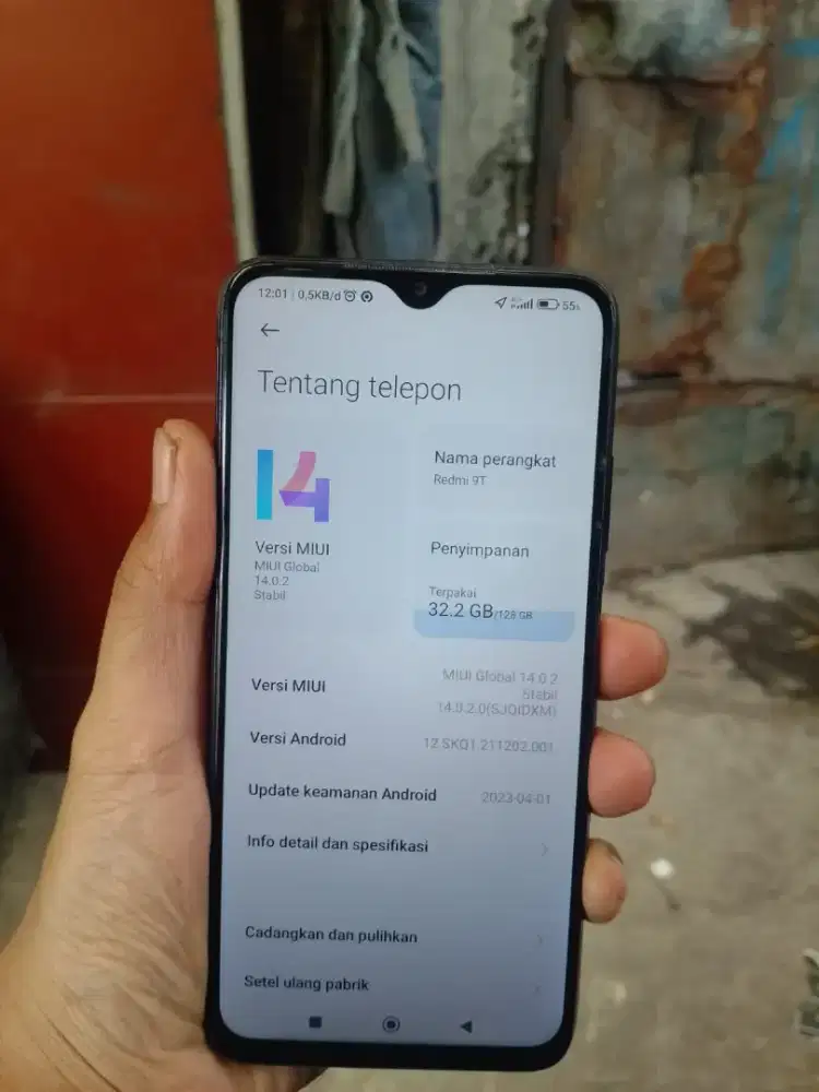 Redmi 9T 6/128 tt/bt siap pakai
